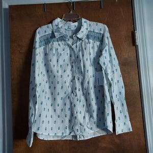 Sonoma Western Floral Button-Down NWT